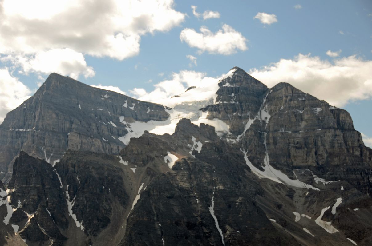 13 Haddo Peak And Mount Aberdeen Descending From Lake Agnes Trail To Plain Of Six Glaciers Trail Near Lake Louise